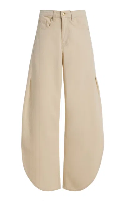 Dl1961 Rori High-rise Wide-leg Barrel Jeans In Neutral