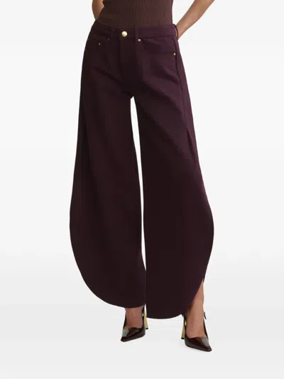 Dl1961 Rori Slit-detail Barrel-leg Jeans In Purple