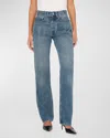 Dl1961 Rosie Straight High-rise Jeans In Endless Sea