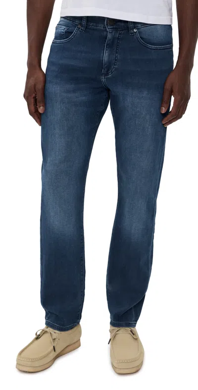 Dl1961 Russell Slim Straight Jeans Cheseapeake In Blue