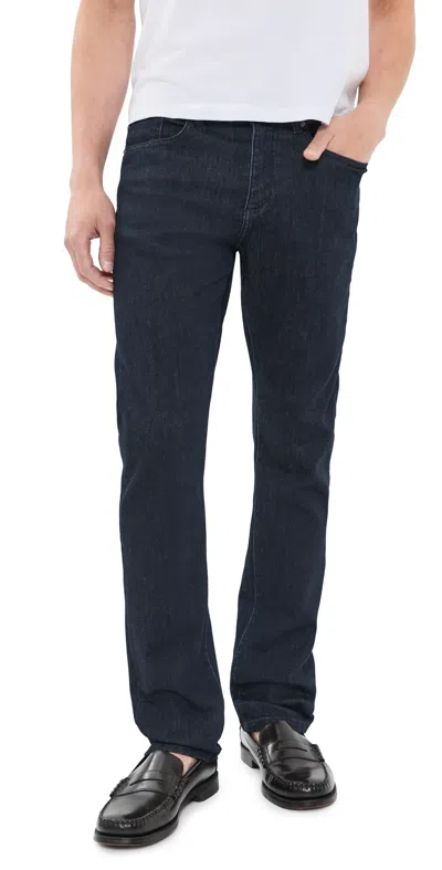 Dl1961 Russell Slim Straight Jeans Crescent Harbor (dl Ultimate) In Blue