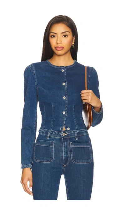 Dl1961 Sculpted Top In Blue