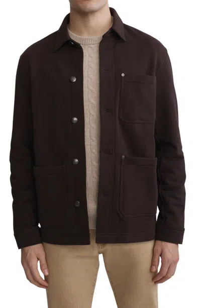 Dl1961 Sean Knit Shirt Jacket In Tobacco