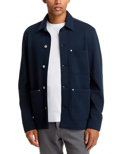 Dl1961 Sean Ultimate Knit Cotton Shirt Jacket In Blue