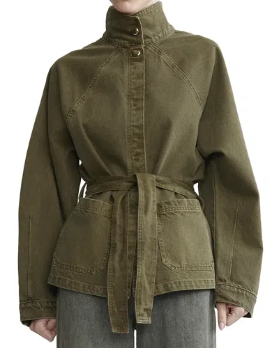 Dl1961 Shiloh Highluxe Denim Jacket In Green