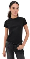 Dl1961 Shrunken Tee Black (knit) In Multi