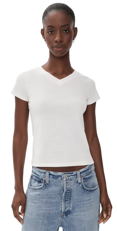Dl1961 Shrunken Tee V-neck White