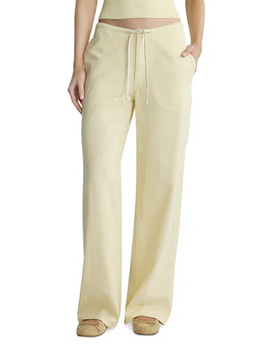 Dl1961 Sienna Aura Low Slung Wide Leg Relaxed Jeans In Prosecco Aura In Yellow