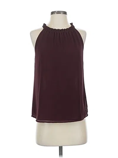Pre-owned Dl1961 Sleeveless Blouse In Burgundy