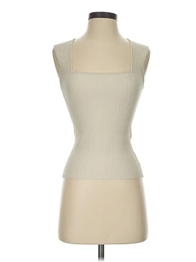 Pre-owned Dl1961 Sleeveless Top Ivory Halter Neckline Tops