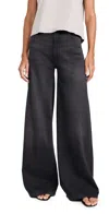 Dl1961 Softwear Hepburn Wide Leg: High Rise Jeans '32 Dark Haze (softwear) In Dark Haze (softwear)