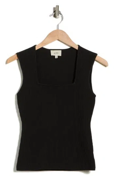 Dl1961 Square Neck Sleeveless Top In Black