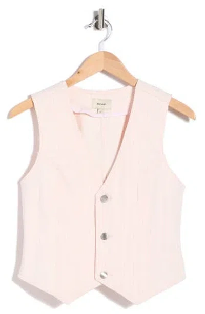 Dl1961 Stripe Denim Vest In Pink