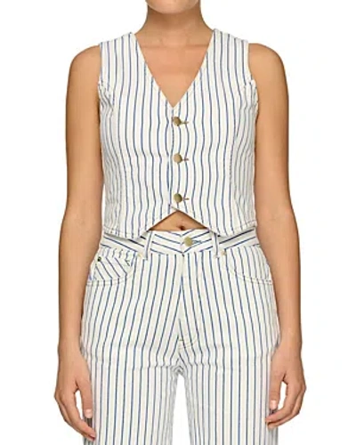 Dl1961 Striped Vest In White