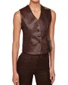Dl1961 Tailored Vest In Walnut Coated