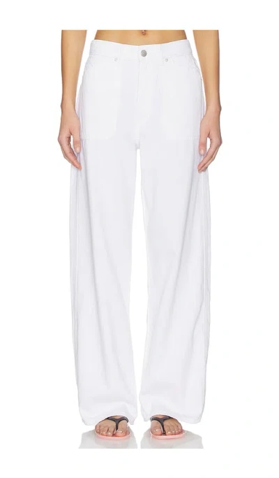 Dl1961 Taylor Aura High Rise Relaxed Barrel Jeans In White