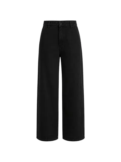 Dl1961 Taylor Barrel-leg Jeans In Black