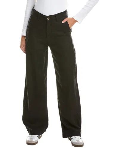 Dl1961 Taylor Black Linen Relaxed Barrel Jean