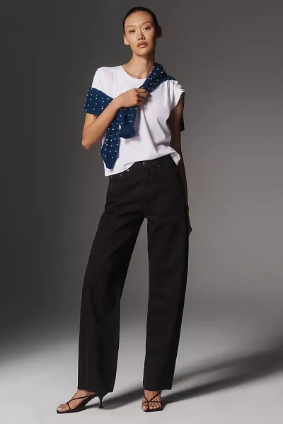 Dl1961 Taylor High-rise Relaxed Barrel Jeans In Black