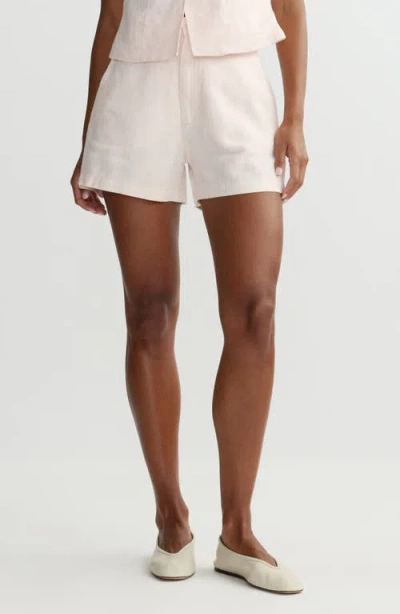 Dl1961 Taylor High Waist Linen Shorts In White