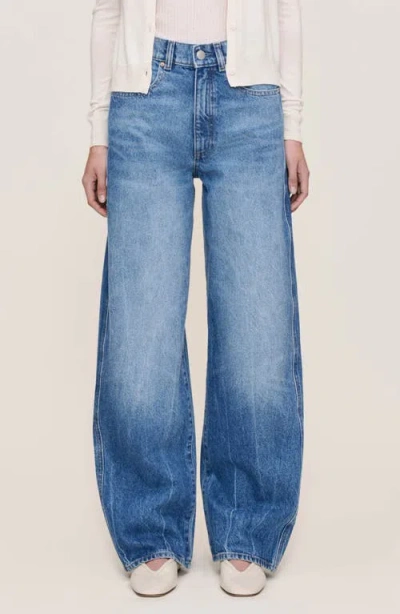 Dl1961 Taylor High Waist Relaxed Barrel Jeans In Blue