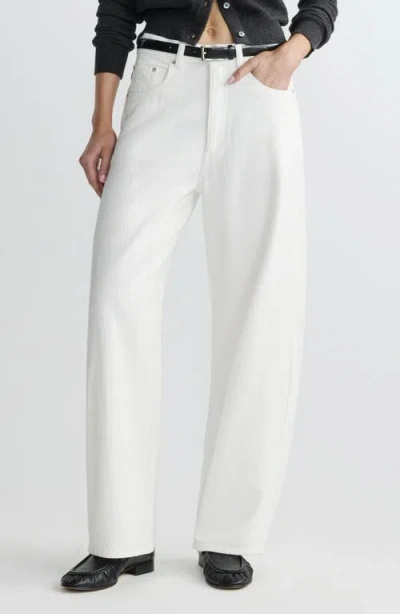 Dl1961 Taylor High Waist Relaxed Barrel Jeans In White