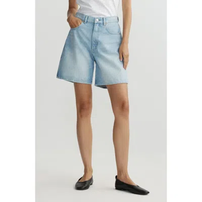 Dl1961 Taylor High Waist Relaxed Denim Shorts In Brown