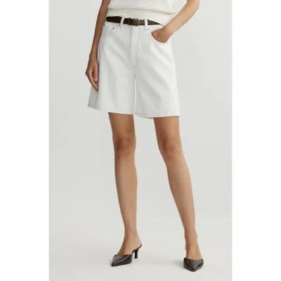 Dl1961 Taylor High Waist Relaxed Denim Shorts In Neutral