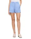 Dl1961 Taylor Linen Stripe Shorts In Sky Blue/white Stripe