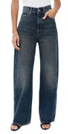 Dl1961 Taylor Relaxed Barrel High Rise Jeans Tinted Dark (original '61) In Blue