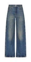 Dl1961 Taylor Relaxed Barrel Ultra High Rise 31" Jeans Tinted Dark In Blue