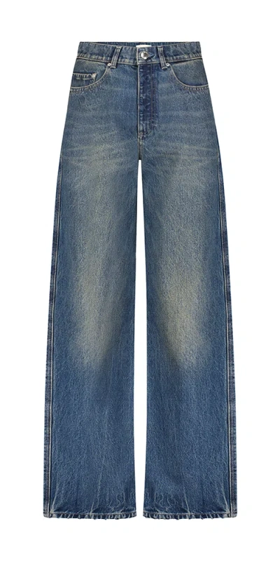 Dl1961 Taylor Relaxed Barrel Ultra High Rise 31" Jeans Tinted Dark In Blue