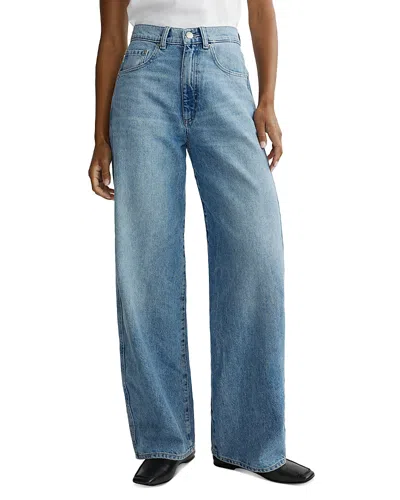 Dl1961 Taylor Relaxed High Rise Barrel Jeans In River In Blue