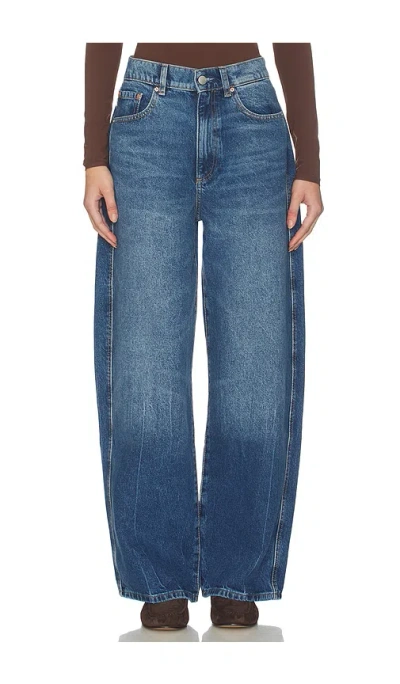 Dl1961 Taylor Relaxed Ultra High Rise Barrel Jeans In Blue