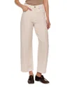 Dl1961 Taylor High-rise Crop Barrel Jeans In Flax