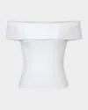 Dl1961 The Off-shoulder Top In White