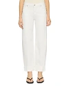 Dl1961 Thea Boyfriend Relaxed Jeans In White Cuff In White Cuff