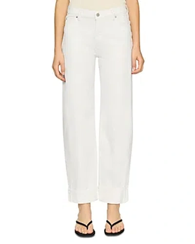 Dl1961 Thea Boyfriend Relaxed Jeans In White Cuff