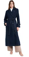 Dl1961 Denim Trench Coat Cromer (vintage) In Blue