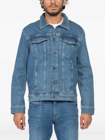 Dl1961 Vaughn Buttoned Denim Jacket In Blue