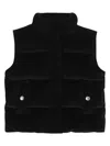 Dl1961 Velvet Padded Vest In Black