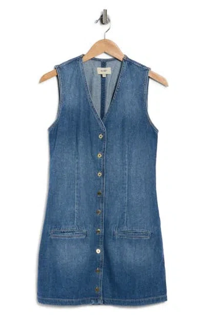 Dl1961 Vest Denim Minidress In Blue
