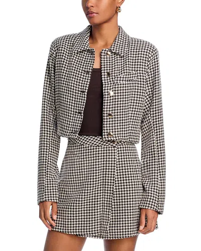 Dl1961 Vika Cropped Jacket In Houndstooth