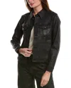 Dl1961 Vika Coated Denim Jacket In Black