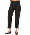 Dl1961 Women Gwen Jogger: Cargo Side Pockets Black (twill) Pants In Black