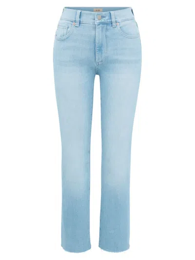 Dl1961 Women's Mara Straight Mid Rise Instasculpt Ankle Jeans In Fountain