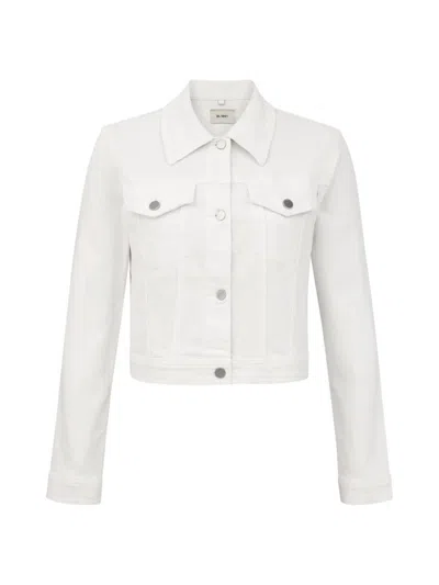 Dl1961 Women's Vika Classic Denim Jacket In White