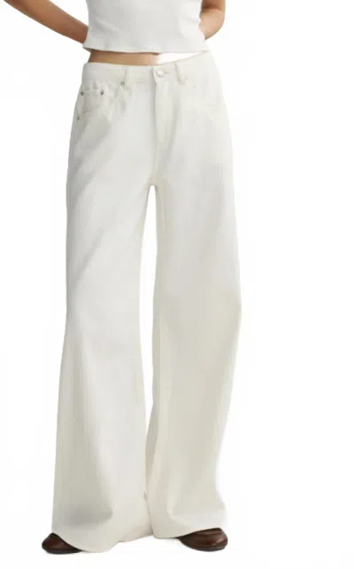 Dl1961 - Women's Alex Baggy Wide Leg Jean In Eggshell In White