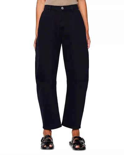 Dl1961 - Women's Bilie Easy Barrel High Rise Jean In Navy Marine In Black