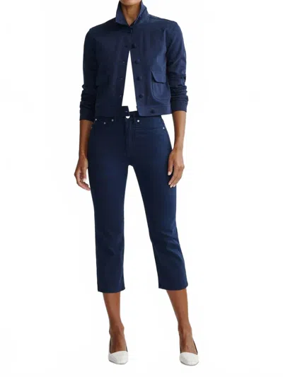 Dl1961 - Women's Kristy Capri High Rise Twill Jeans In Bright Navy In Blue